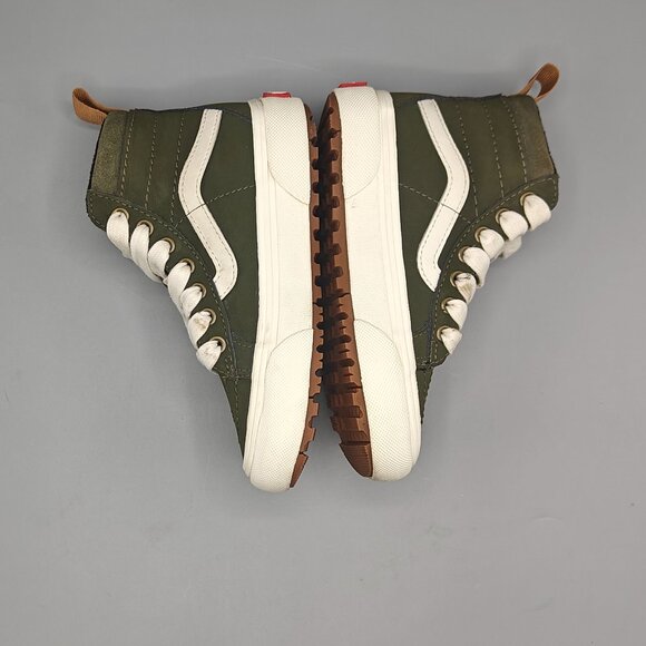 Vans Sk8-Hi Olive Green Size 11.5- Kids Excellent Condition Pre-Owned and Good - Picture 6 of 11